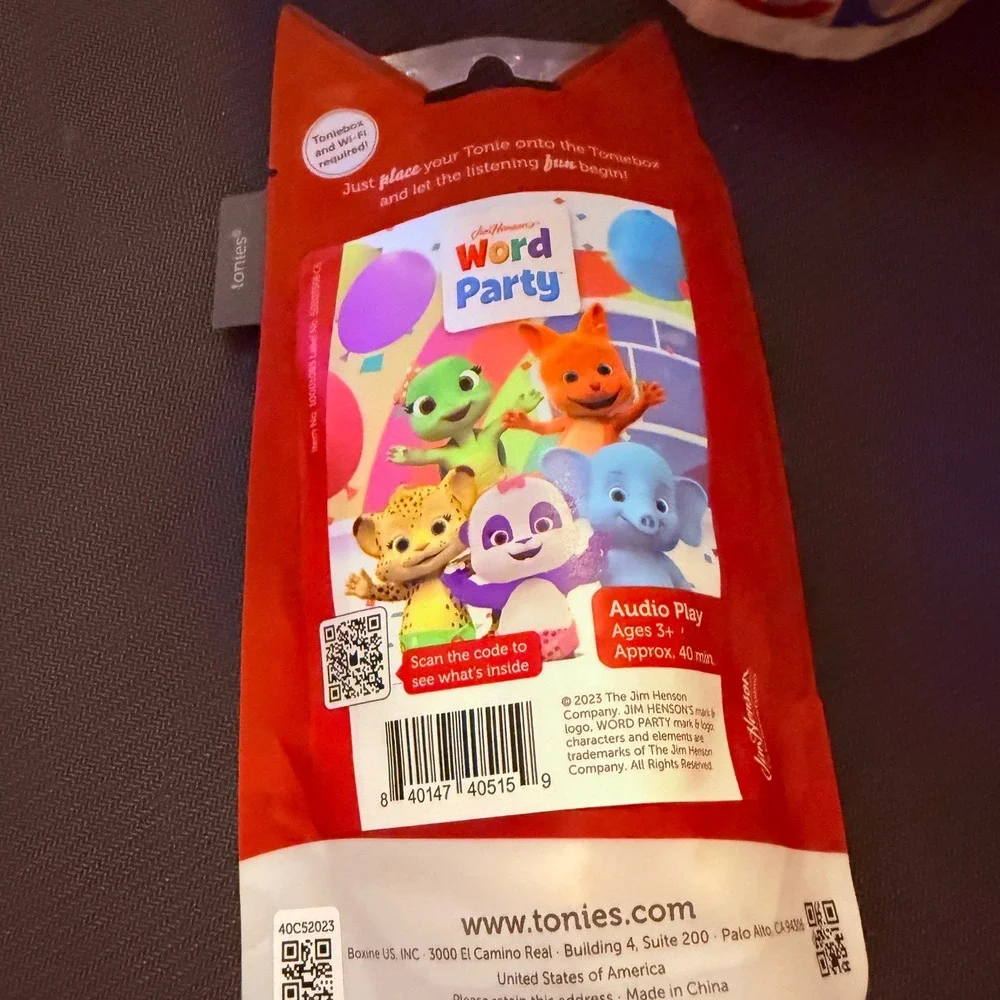 Tonies Word Party Kip Kids OS Orange New Audio Play Character Figure Kip Wallaby